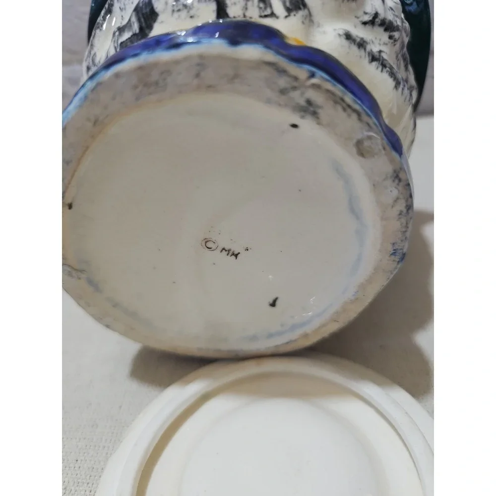 Mk Vintage Toby Winking Man‎ Canister Ice Bucket Marked Mk on Bottom